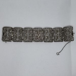 Marcasite Swiss Bucherer vintage watch bracelet